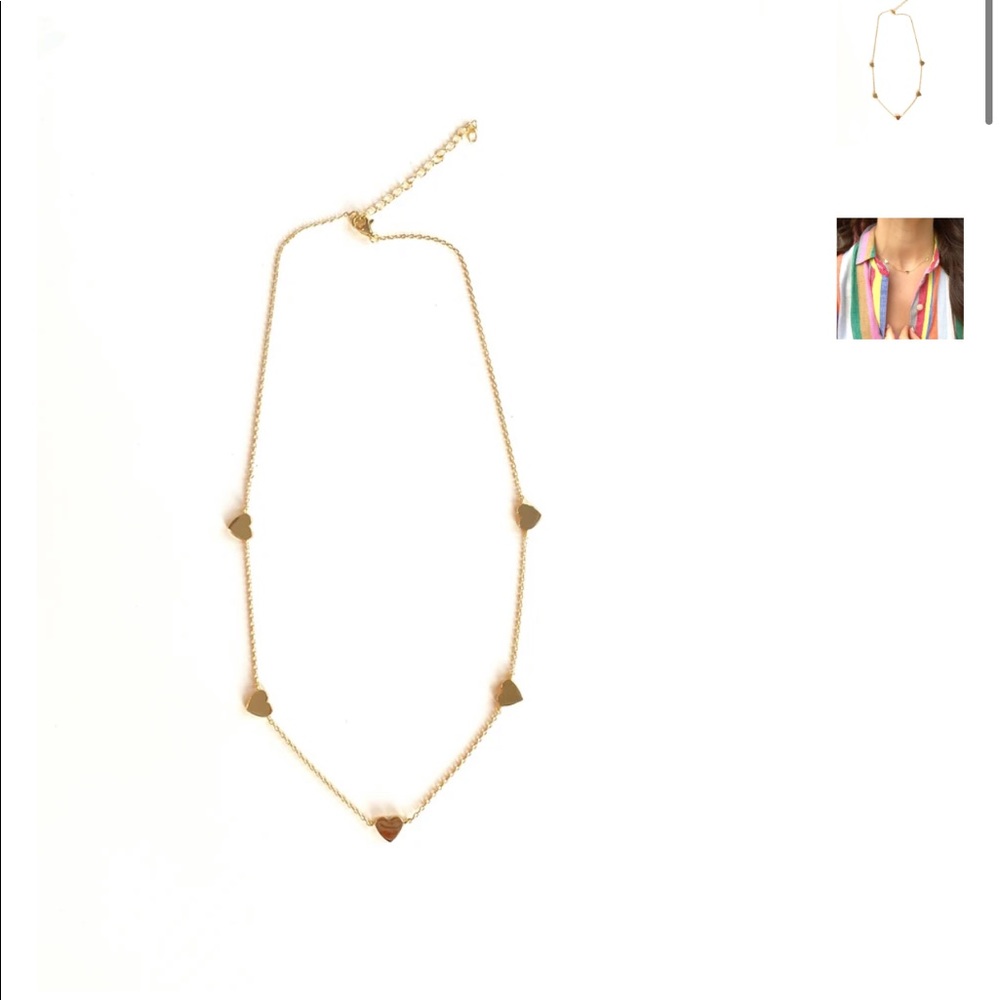 Goldenstrand Jewelry Heart Station Necklace